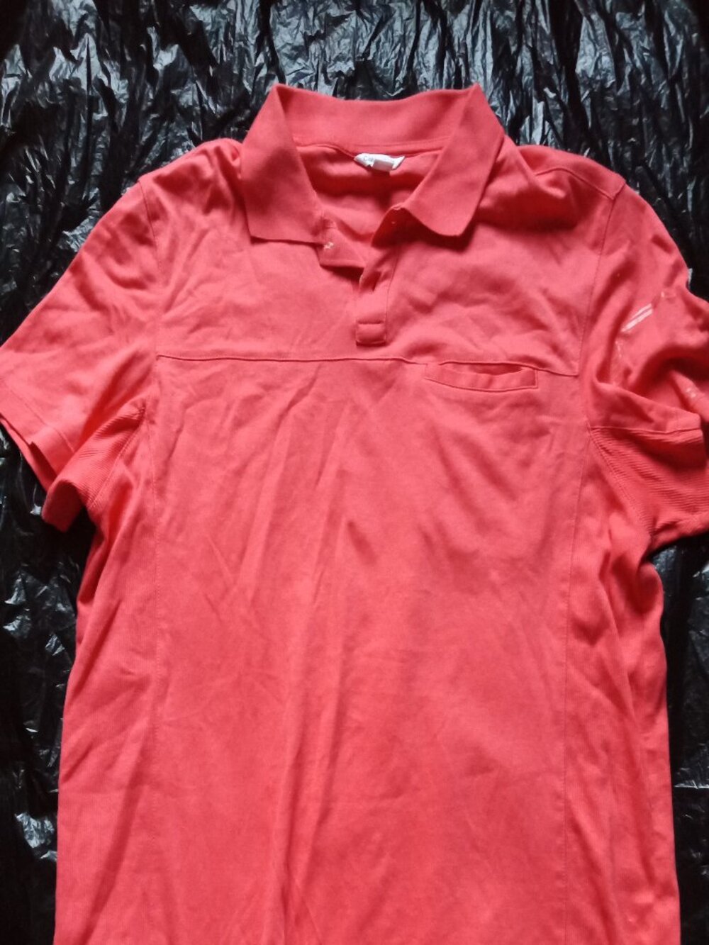Calvin Klein Coral Short Sleeve Polo Mens Small